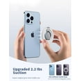 thumbnail image 2 of Entronix Magnetic Phone Grip, Magnetic Phone Ring Holder for iPhone 15 14 13 MagSafe Accessories 360° Adjustable Kickstand Only for iPhone 14/13/12 Pro Max, Compatible with Mag Safe Case (Black), 2 of 8