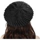 thumbnail image 3 of Boina de punto de línea vintage de lana gruesa mujer languidez suave japonesa otoño invierno moda arte sentido sombrero de pintor-Negro, 3 of 5
