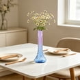 thumbnail image 5 of Twisted Glass Vase, Decorative Flower Vase, Ribbed Texture, Ideal for Hydroponic Plants and Fresh Cut Flowers, Perfect for Living Room, Bedroom, Office, Home Decor Lovers, 5 of 6