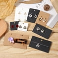 thumbnail image 3 of 50pcs/lot Necklace Earrings Display Cards 5.8x7.8cm Blank Kraft Paper Cards for Handmade Jewelry Retail Packaging Cardboard Black 6x9cm 50pcs, 3 of 6
