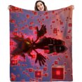 thumbnail image 1 of Sonic Flannel Blanket, Cartoon Blanket, Super Soft Blanket, 3D Printing, Suitable For Sofa Living Room-QIUPING, 1 of 3