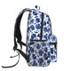 thumbnail image 3 of Disketp Blue Ink Flowers Mochila Estampada para Hombre y Mujer – Mochila Ligera Clásica con Múltiples Bolsillos para Universidad, Trabajo y Viajes-One Size, 3 of 5