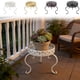thumbnail image 1 of Soporte para plantas de estilo europeo Estante de hierro forjado de un solo nivel - Soporte para macetas interior exterior de pie en el suelo, estantería metálica decorativa para balcón, 1 of 6
