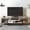 Oud Oak & White, variant on Asal 47" Modern Metal Wood TV Stand for 55 inch TV Oud Oak White