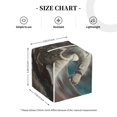 thumbnail image 3 of Kdxio Astronaut Polar Bear Roar Print Tissue Box Cover,Square Decorative PU Leather Facial Paper Case Organizer Holder Dispenser for Bathroom,Night Stands,Desk,Car 5.2''X5.2''X5.2'', 3 of 6