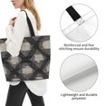 thumbnail image 5 of Large Capacity Single Shoulder Shopping Bag 19.7×15.7×5.9in Main Pocket Large To Accommodate Your Daily Needs Can Be Portable Can Be A Single Shoulder Back Argyle Plaid Dimgray_40978_4, 5 of 8