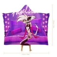 thumbnail image 2 of Angel Dust Hazbin Hotel Hooded Blanket Soft Warm Cloak Wearable Blanket Hoodie For Kids Adult Cozy Flannel Fleece Bedding Throw Hooded Blanket, 2 of 7