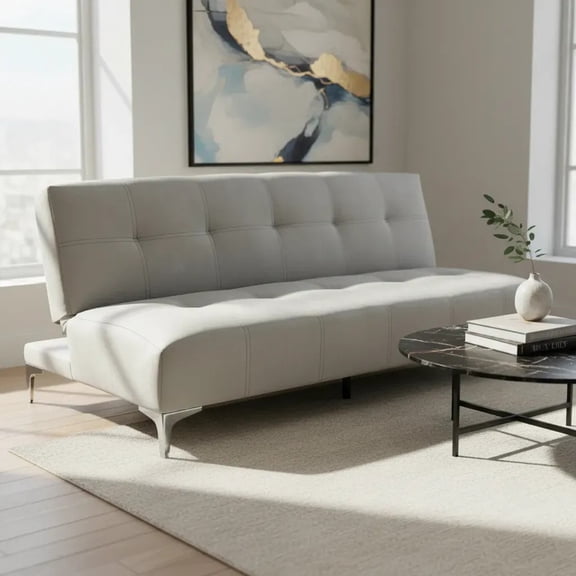 Sofá Cama Reclinable Okis Beige, 3 Posiciones, SALVANTO