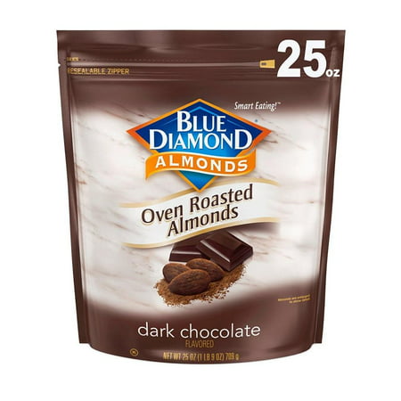 Blue Diamond Almonds, Oven Roasted Cocoa Almonds, Dark Chocolate 25 oz