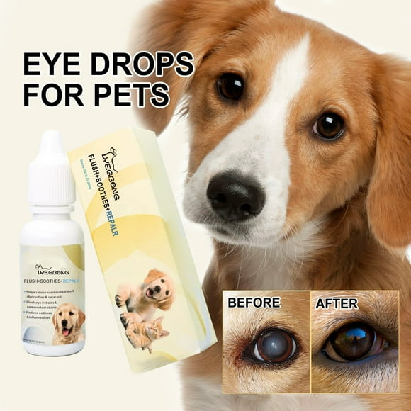 Clearance!20ml Pet Eye Drops for Cats and Dogs To Remove Tear Marks To Eye Itching Mild Cleansing Eye Drops Women Beauty 50% Off