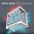 thumbnail image 3 of Antec C8 White E-ATX PC Case, Aluminum, Dual-Chamber, TG Panels, Type-C, 360mm Radiator, RTX 40 Ready, No Fans, 3 of 9