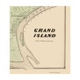 thumbnail image 2 of Historic City Map - Grand Island New York - Stone 1866 - Vintage Wall Art, 2 of 4