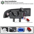 thumbnail image 5 of Spec-D Tuning SMD LED Dual Halo Smoke Projector Headlights Compatible with 1998-2004 Chevy S10 Pickup, 1998-2004 Chevy S10 Blazer, Left + Right Pair Headlamps Assembly, 5 of 7