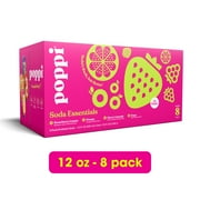 Poppi Prebiotic Soda, Variety Pack, 12 oz, 8 Pack Cans
