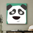 thumbnail image 2 of PixonSign Canvas Print Wall Art Cute Kids Sleeping Panda Bear Animals Wildlife Digital Art Modern Art Chic Portrait Colorful Multicolor Ultra for Living Room, Bedroom, Office - 16"x16", 2 of 5