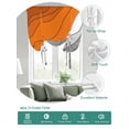 thumbnail image 2 of Orange Grey Ombre Tie Up Curtains for Windows 63 Inch Length Balloon Curtains Kitchen Adjustable Balloon Window Shade Modern Geometric Abstract Aesthetics Cream Tie Up Bathroom Curtain Window 52"x63", 2 of 6