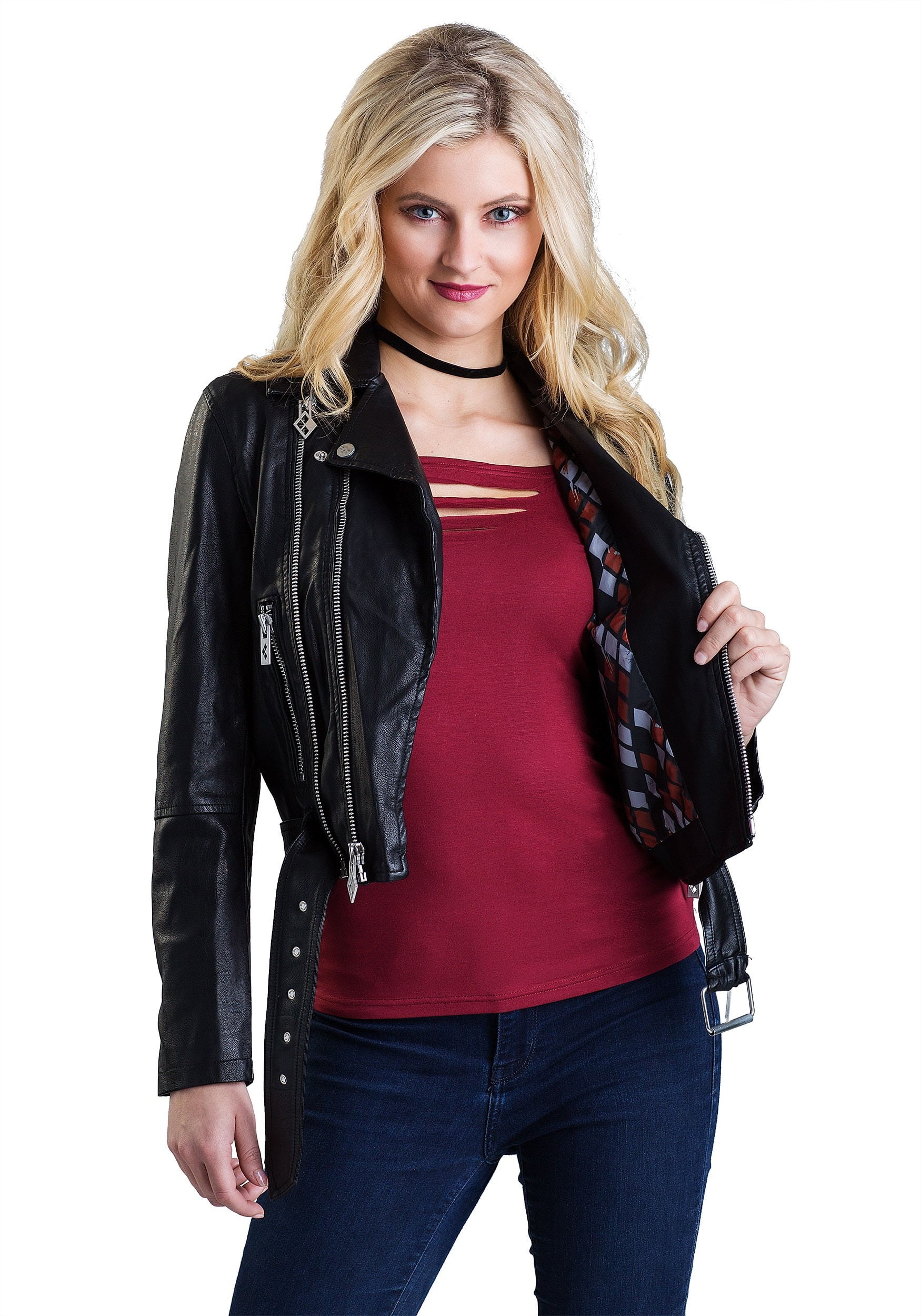 DC Harley Quinn Women's Moto Jacket 