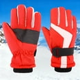 thumbnail image 2 of LIZENG Kids Ski Gloves Winter Warm Insulated Gloves for Toddler (Boys & Girls) Colorful Reflective Design Adjustable Wrist Strap Warm Glove, 2 of 5