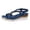 Blue-1, variant on Summer Sandals for Women Boho Low Wedge Heels Comfortable Sandal Espadrille Beach Open Toe Elastic Ankle Strap Walking Shoes Vintage Non Casual Woven Sandals