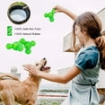 thumbnail image 3 of Juguetes interactivos para perros, juguetes para masticar perros IQ Treat, dispensador de alimentos de 3 agujeros, juguetes de rompecabezas, juguetes para mascotas de caucho natural resistentes a las mordeduras para perros pequeños y medianos oso de fresa Electrónica, 3 of 5