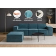 thumbnail image 3 of Sofá Modular con Chaise y Espuma de Alta Densidad Tapizado Suave para Sala, 3 of 5