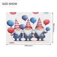 thumbnail image 3 of Toilet Rug Rectangle Bathroom Rugs Non-Slip Soft Plush Machine Washable Contour Bath Mat Gnome with Balloon 24x16, 3 of 9