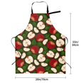 thumbnail image 2 of Kdxio Red Fruit Apron with Pockets Adjustable Kitchen Aprons for Men Women Waterproof Aprons for Cooking,Drawing,Crafting, Baking Household Cleaning, 2 of 5