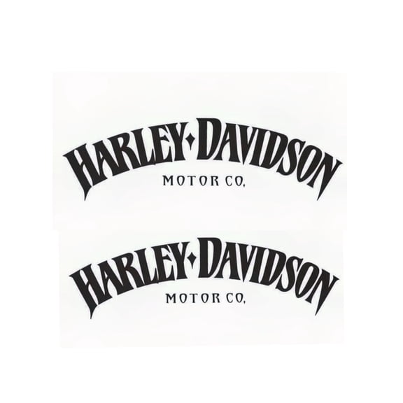 HD classic letters custom motorcycle Decals #2 Pieces black 2.5"x8" Vinyl Decal.