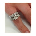 thumbnail image 4 of 3 1/2ct Princess Cut Diamond Engagement Ring Wedding Set 14K White Gold, 4 of 4