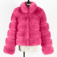 thumbnail image 5 of Winter Coats for Women Warm Fluffy Faux Fur Jackets Cropped Jacket Parka Outwear Solid Color Sharpe Fuzzy Jacket Coat Jackets for Women, 5 of 5