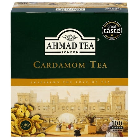 Ahmad Tea - Cardamom, (100 Tagged Tea Bags)
