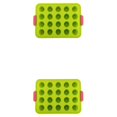 thumbnail image 1 of Bearachild Molde en forma de flor 20 Reemplazo de rejilla Resistente al calor Antiadherente Jelly Pudding Fondant Molde para hornear Herramienta Verde 2Conjunto, 1 of 6