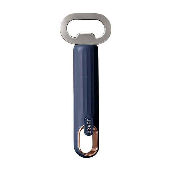 Cinvoph Stainless Steel Bottle Opener Manual, Portable Beer Corkscrew, Cap Remover Tool, Blue