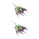 thumbnail image 3 of Kearding 3x Plantas de plástico sintético Bajo mantenimiento Elegantes para interiores y exteriores Plantas realistas resistentes a los rayos púrpura 2Conjunto, 3 of 6
