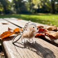 thumbnail image 5 of Dog Hair Storage Keychain, Clear Puppy Shaped Pet Fur Keepsake Capsule Pendant, Portable Pet Hair Memorial Holder Key Ring, Sentimental Gift for Dog Lovers, 5 of 8