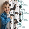 thumbnail image 3 of Blackout Kids Curtains,Dachshund and Heart Childrens Insulated Curtains Set Of 2,Bedroom Essentials,Toddler Room Decor 42x84in(106x213cm), 3 of 4