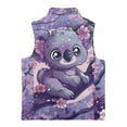 thumbnail image 5 of Pzuqiu Koalas Girls Sleeveless Vests Lightweight Soft Full Zip Winter Sleeveless Jacket with Pockets Personalized Wind Proof Casual Clothes for Girls 11-12 for Everyday Wear, 5 of 7