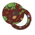 thumbnail image 2 of Fotbe Frogs and Mushrooms Stool Covers Round,Waterproof Round Bar Stool Covers Bar Chair Covers Washable Stool Cushion Slipcover for 12-14 Inch Chair-14 inch, 2 of 7