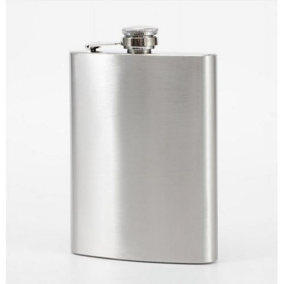 INTBUYING 12oz Stainless Steel Whiskey Alcohol Pocket Flask with Portable Funnel