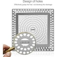 thumbnail image 4 of LEKEYE Shower Drain Hair Catcher | Drain Strainer | Stainless Steel and Silicone Drain Cover, 4 of 7