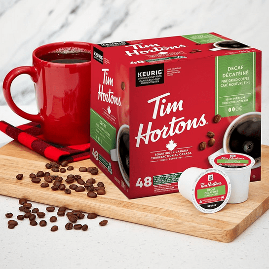 Tim Hortons Coffee Pods Decaf Single Serve K-Cups 48ct