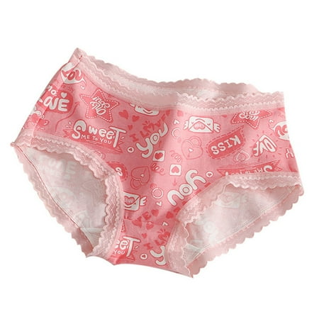 Men s Cotton Underwear Couple s Flat Briefs Solid Color Small Fresh Underwear Bulk Panties Lace Bikini Underwear for Women Couples Matching Underwear Thigh Chafing Lacy Panties Set Cotton Underwear