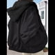 thumbnail image 5 of Chaqueta Reversible Y2k con Capucha y Cremallera para Mujer, Abrigo de Invierno de Forro y Piel, Ropa Coreana Cutecore Negro L, 5 of 8