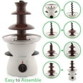 thumbnail image 5 of NutriChef 3 Tier Chocolate Fondue Fountain Electric Stainless Chocolate Dipping Warmer Machine 16oz, 5 of 6