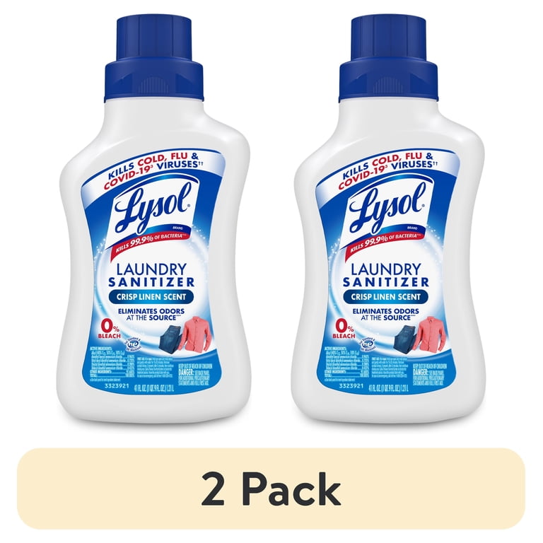Lysol Laundry Sanitizer Liquid, Crisp Linen, 2-Pack photo 1
