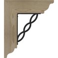 thumbnail image 3 of 4"W x 15 1/2"D x 18"H Loera Traditional Ironcrest Rough Sawn Bracket, Douglas Fir (1 1/2"W x 7 1/2"D x 10"H Iron Bracket), 3 of 5