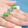 thumbnail image 4 of SmartBy Tree Frog Ring Good Detail Realistic Animal Smooth Polished Adjustable Open Ring Novelty Knuckle Ring Party Daily Lady Finger Jewelry, 4 of 6