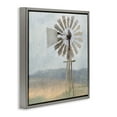 thumbnail image 3 of Stupell Industries Neutral Blue Windmill Breeze Landscape Painting Gray Floater Framed Canvas Art Print Wall Art, 25 x 25, 3 of 9