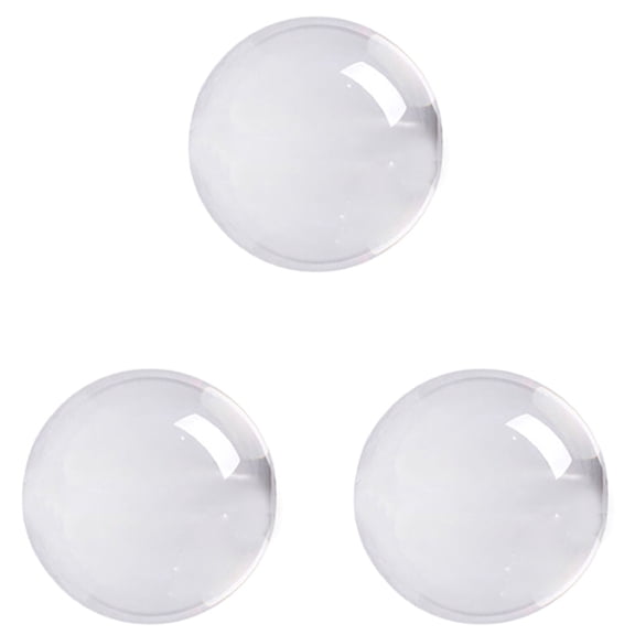 3X Transparent Color Glass Crystal Ball Healing Sphere Photography Props Ball Decor 30mm