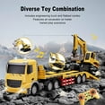 thumbnail image 3 of Conjunto de Juguetes de Constructución, RC Semi Truck Excavator Juguete 2 EN 1 Batería Fun Fun Fun Propina para Niños, 3 of 7
